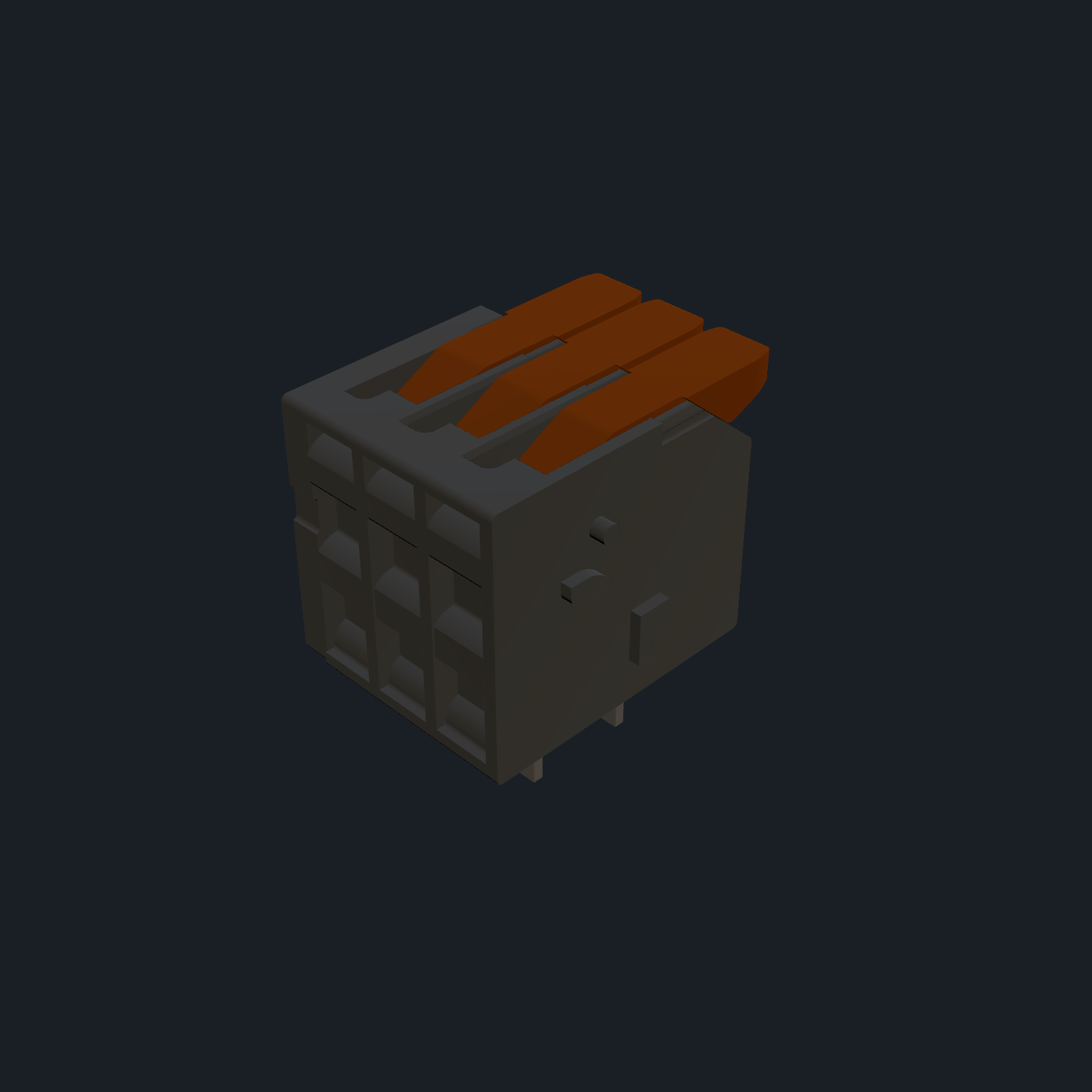 WAGO 2601-1103 — PCB Terminal Block (3-pos, 3.5 mm pitch, horizontal)