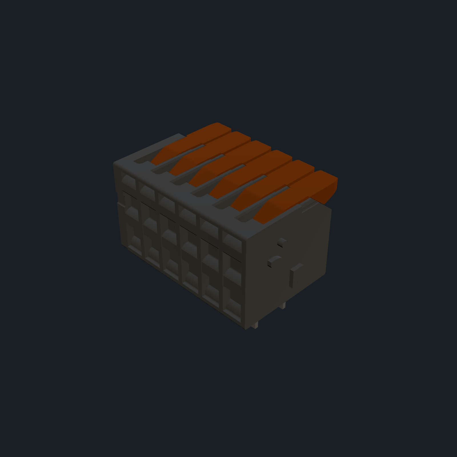WAGO 2601-1106 — PCB Terminal Block (6-pos, 3.5 mm pitch, horizontal)