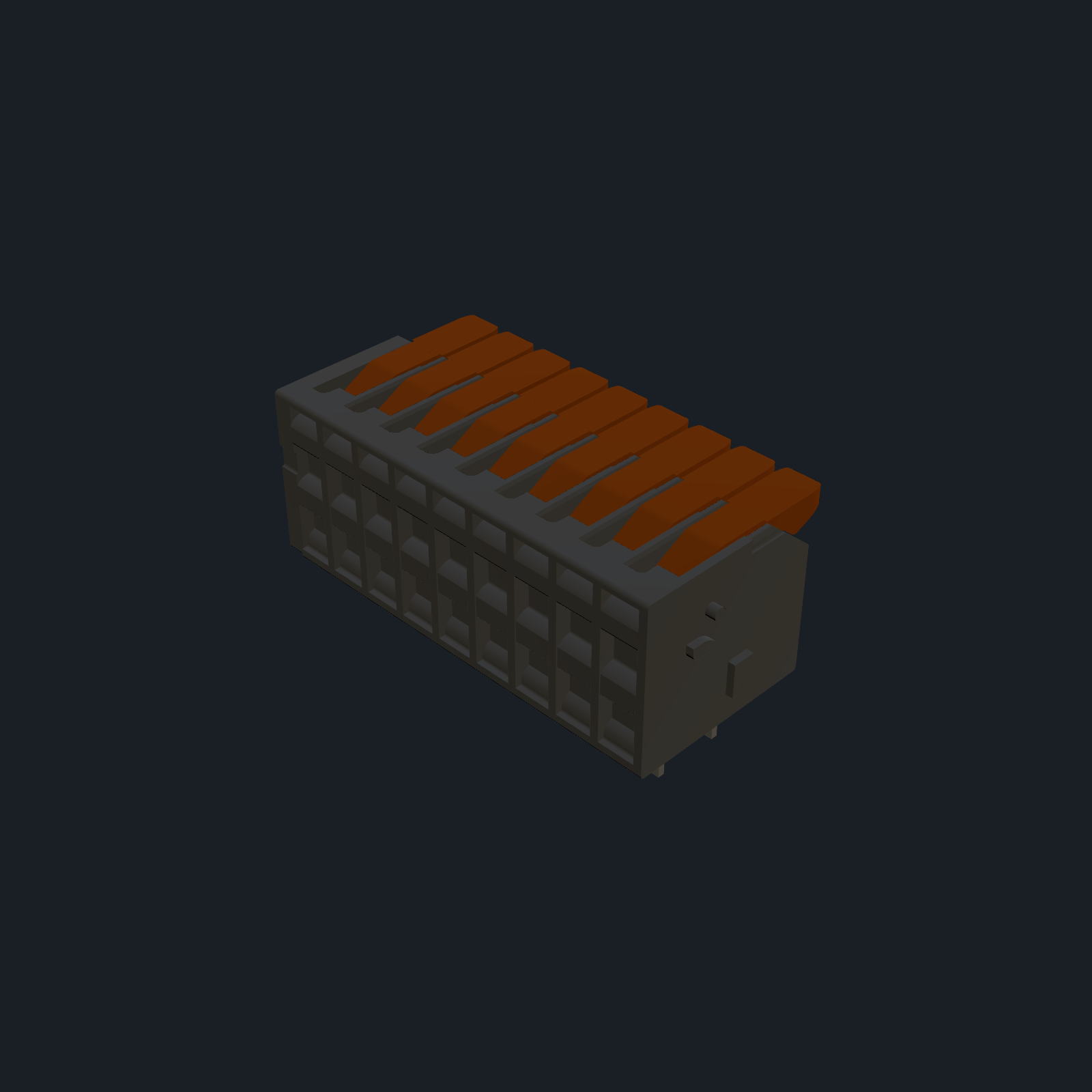 WAGO 2601-1109 — PCB Terminal Block (9-pos, 3.5 mm pitch, horizontal)