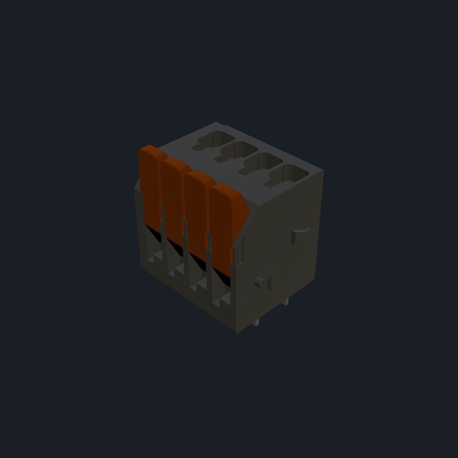 WAGO 2601-3104 — PCB Terminal Block (4-pos, 3.5 mm pitch)