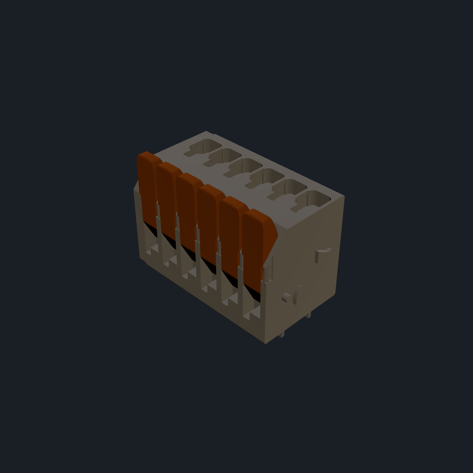 WAGO 2601-3106_000-021 — PCB Terminal Block (6-pos, 3.5 mm pitch)