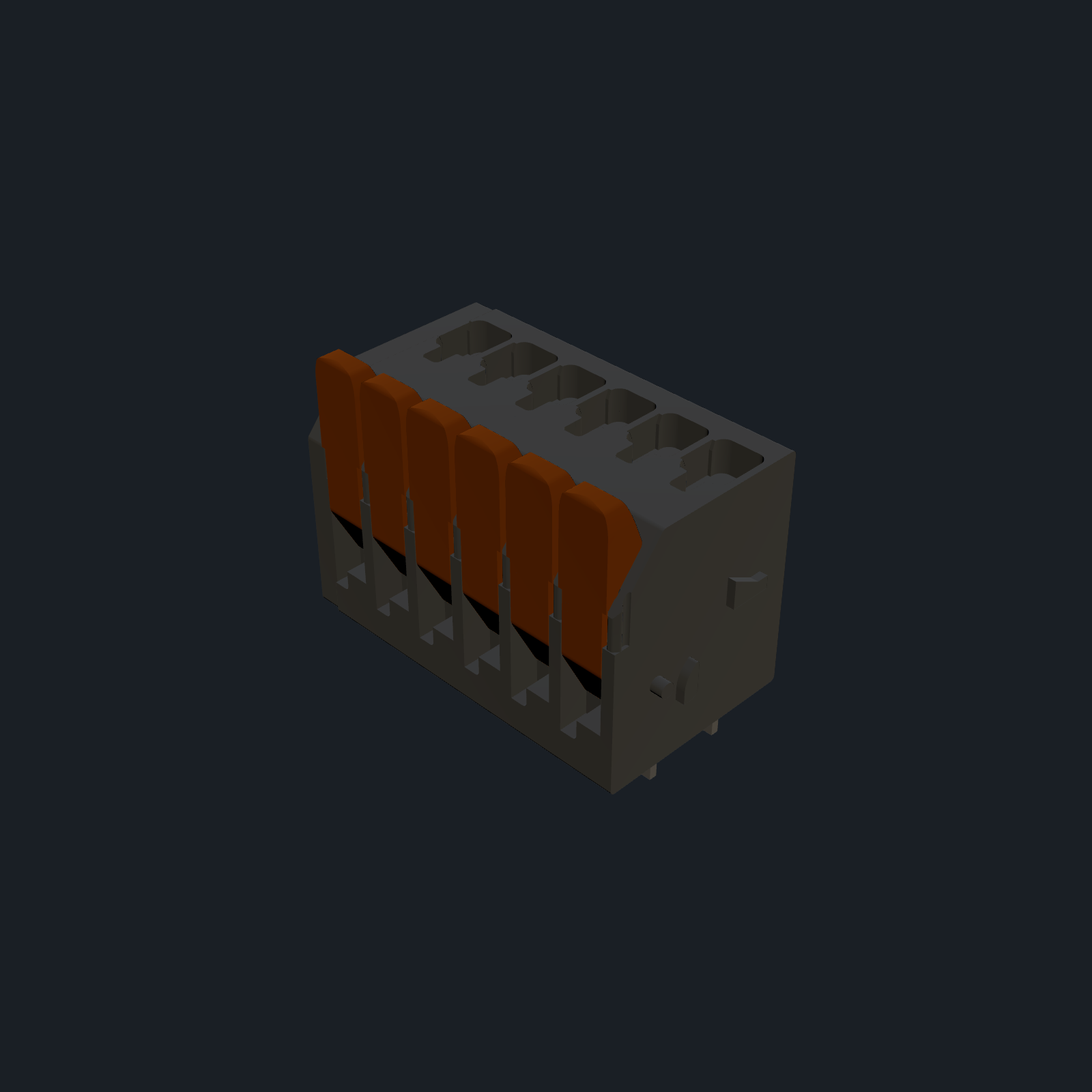 WAGO 2601-3106 — PCB Terminal Block (6-pos, 3.5 mm pitch)