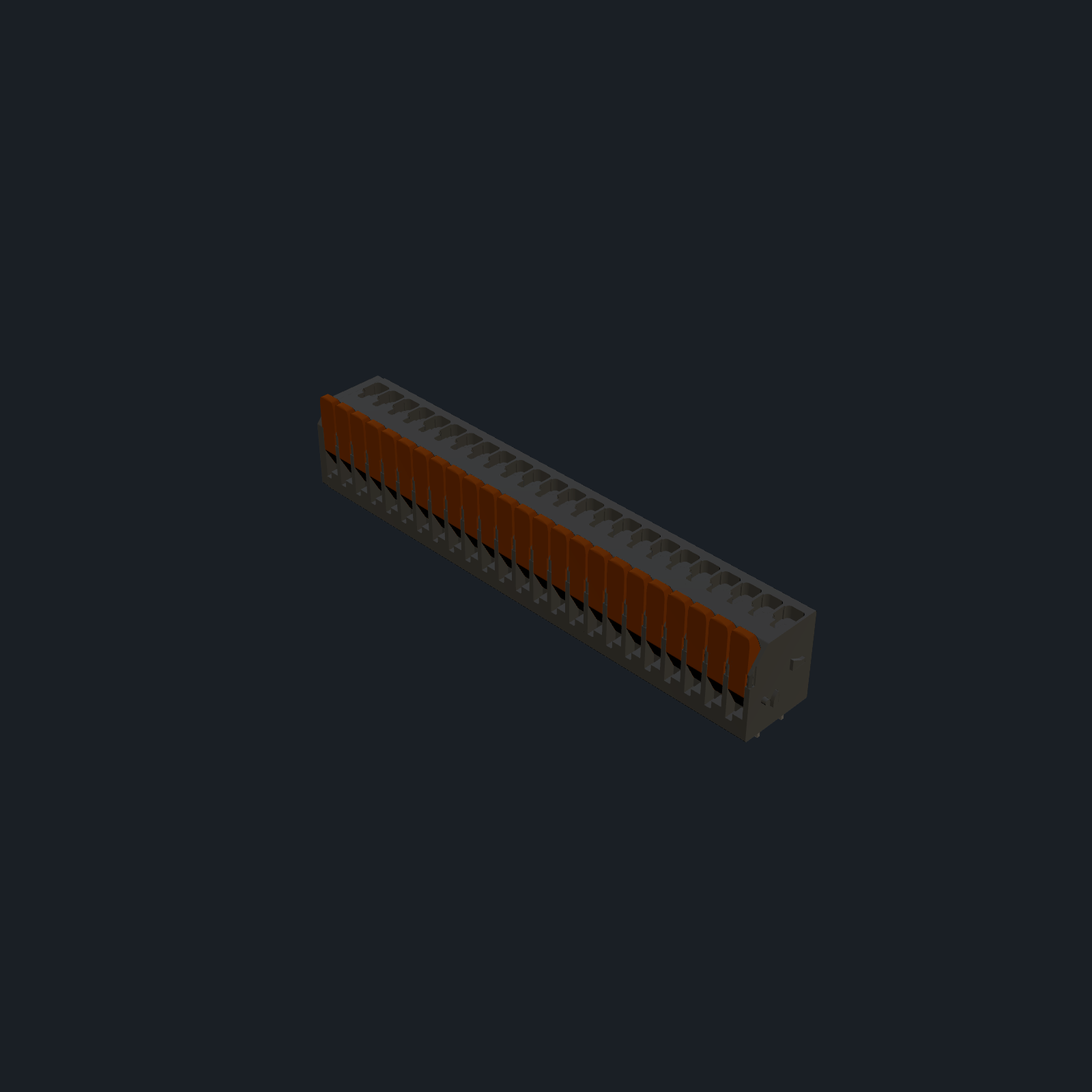 WAGO 2601-3124 — PCB Terminal Block (24-pos, 3.5 mm pitch)