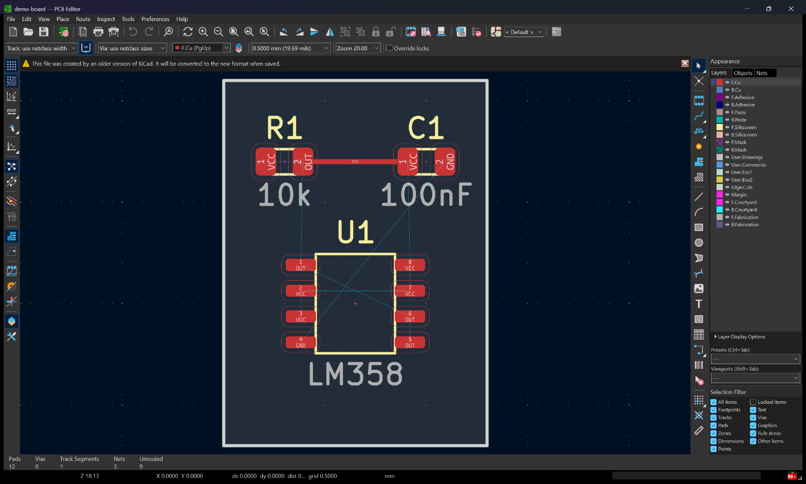 Reference bridge: KiCad
