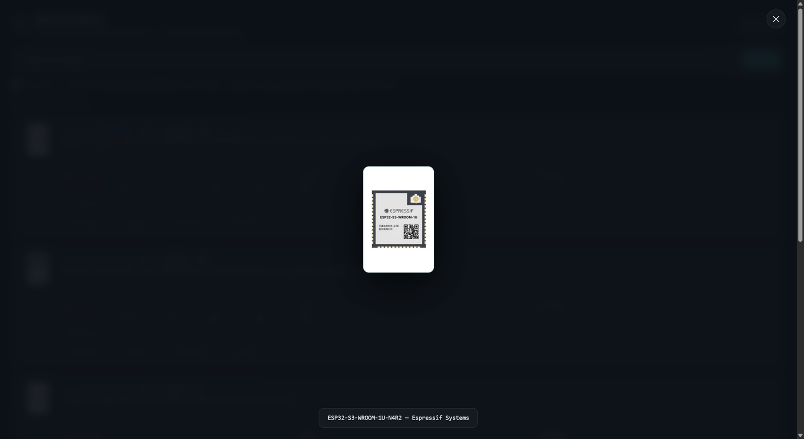 Click any product thumbnail to zoom to the full Mouser product photo (click backdrop or Esc to close)