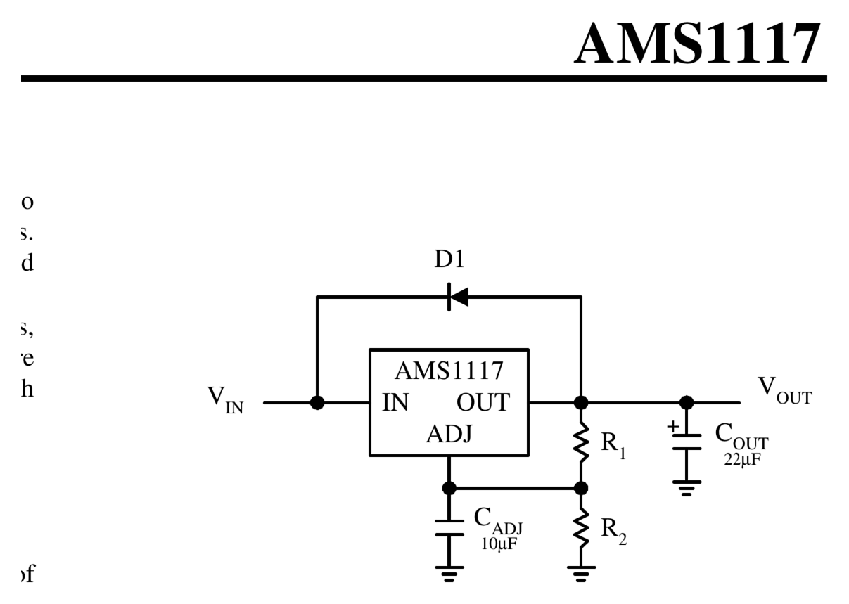 AMS1117 — 1A Low Dropout Voltage Regulator