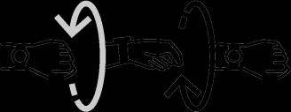 Wrist roll-out gesture