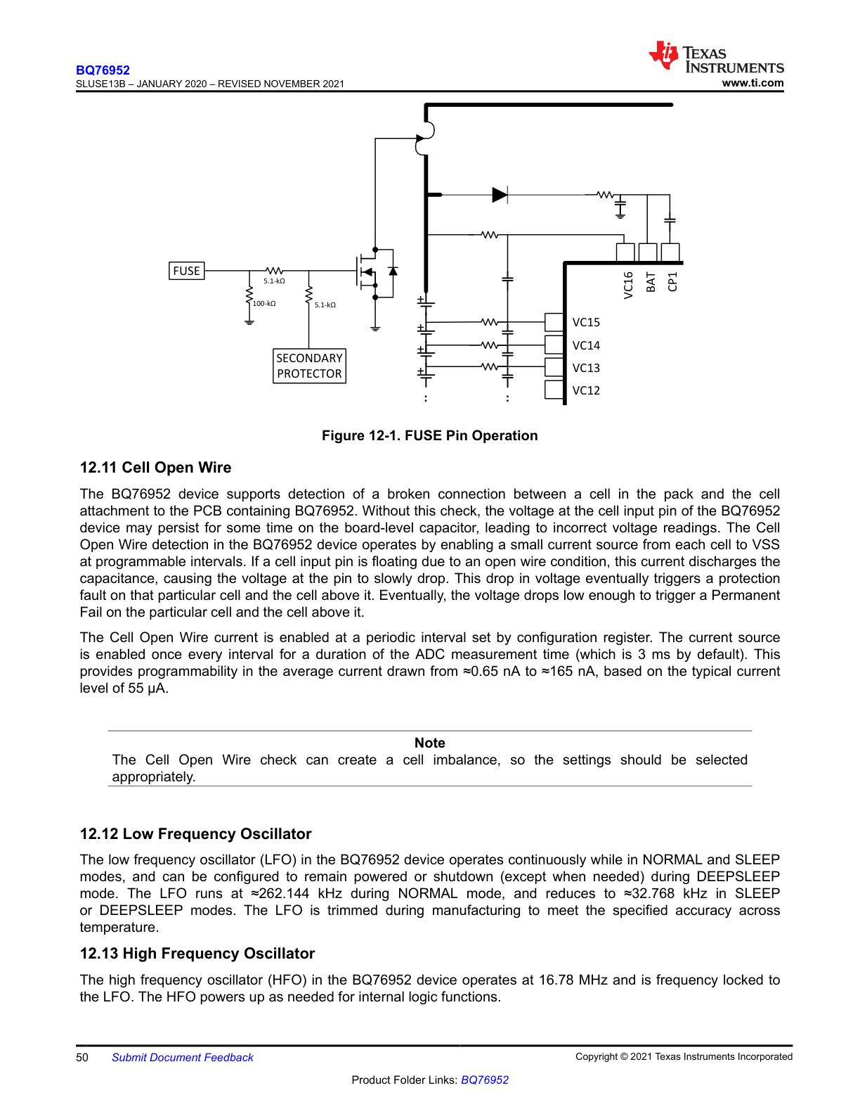FUSE pin operation