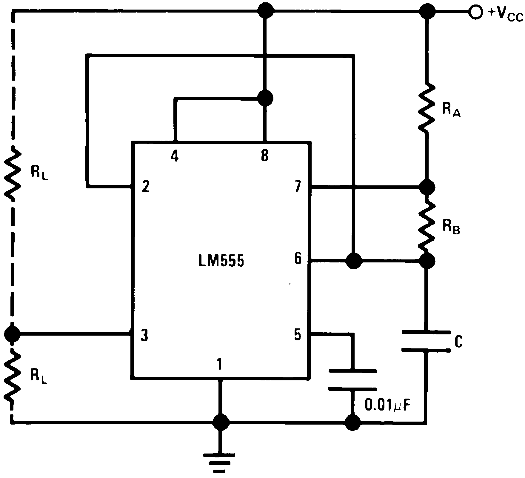 Astable application circuit