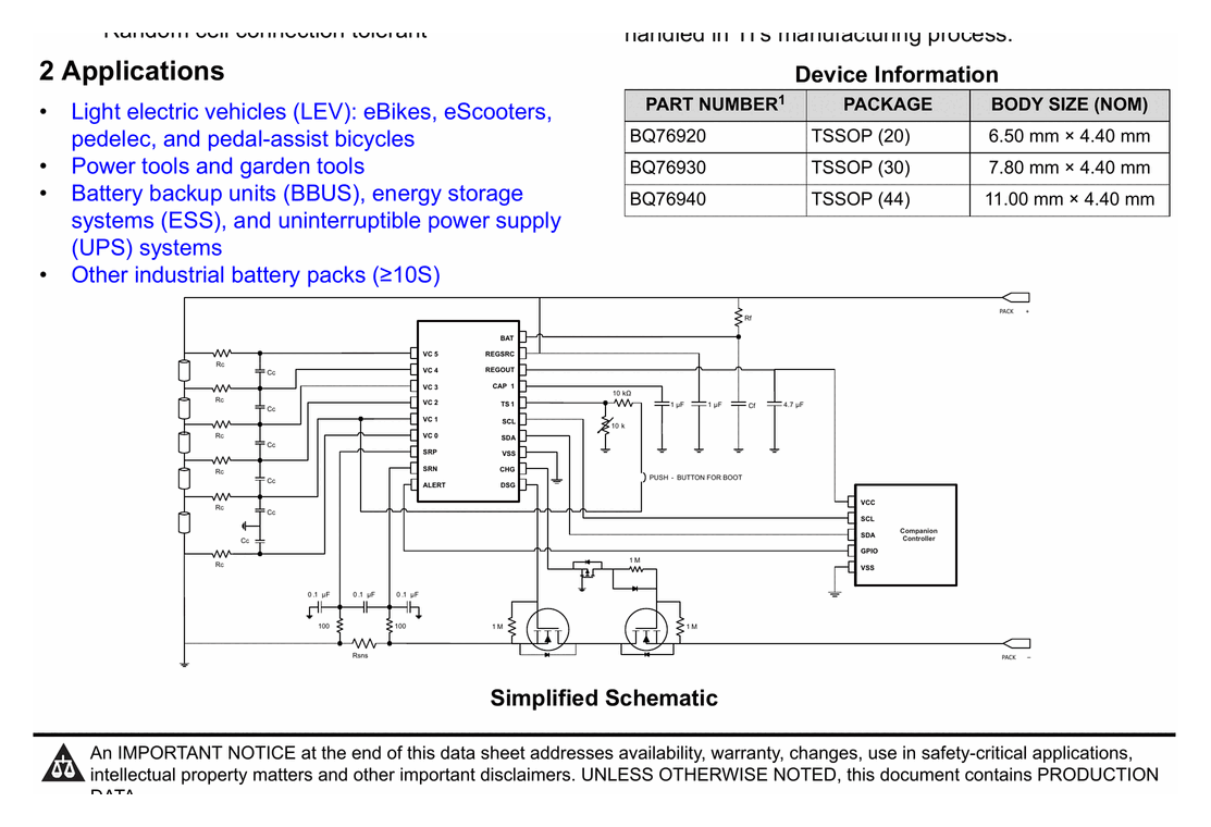 Simplified reference schematic